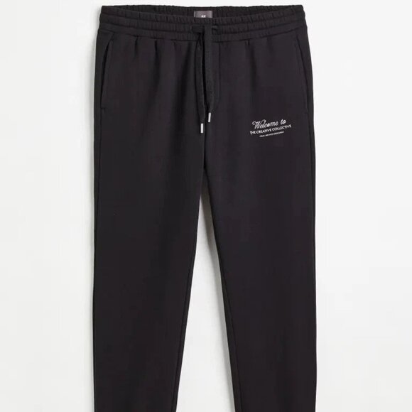 H&M Slim Fit XS Joggers "Welcome to the creative collective" - Picture 1 of 9